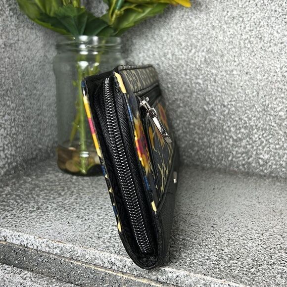 Relic Abstract Faux Vegan Leather Large Wallet Boho Hippie - Picture 4 of 6